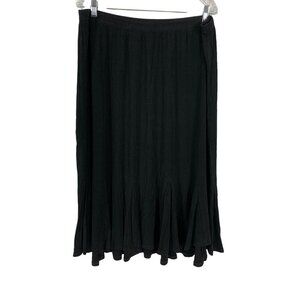 Allison Daley Women's Black Semi-Long Skirt